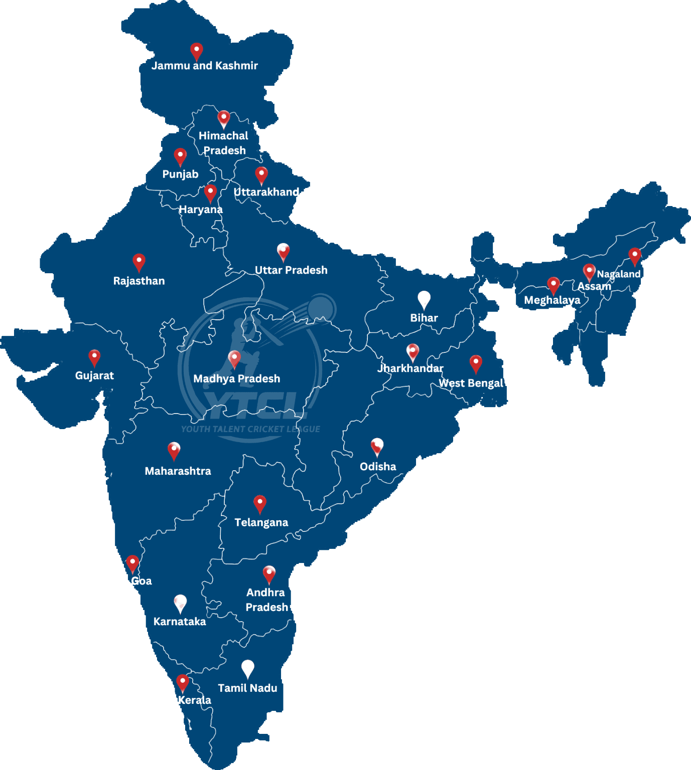 YTCL India Presence Map